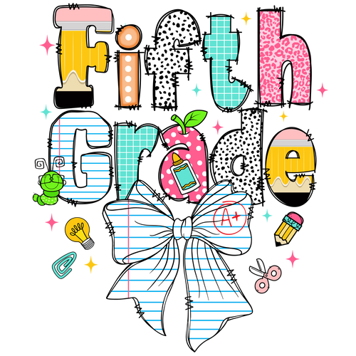 Back to School Grade Bow