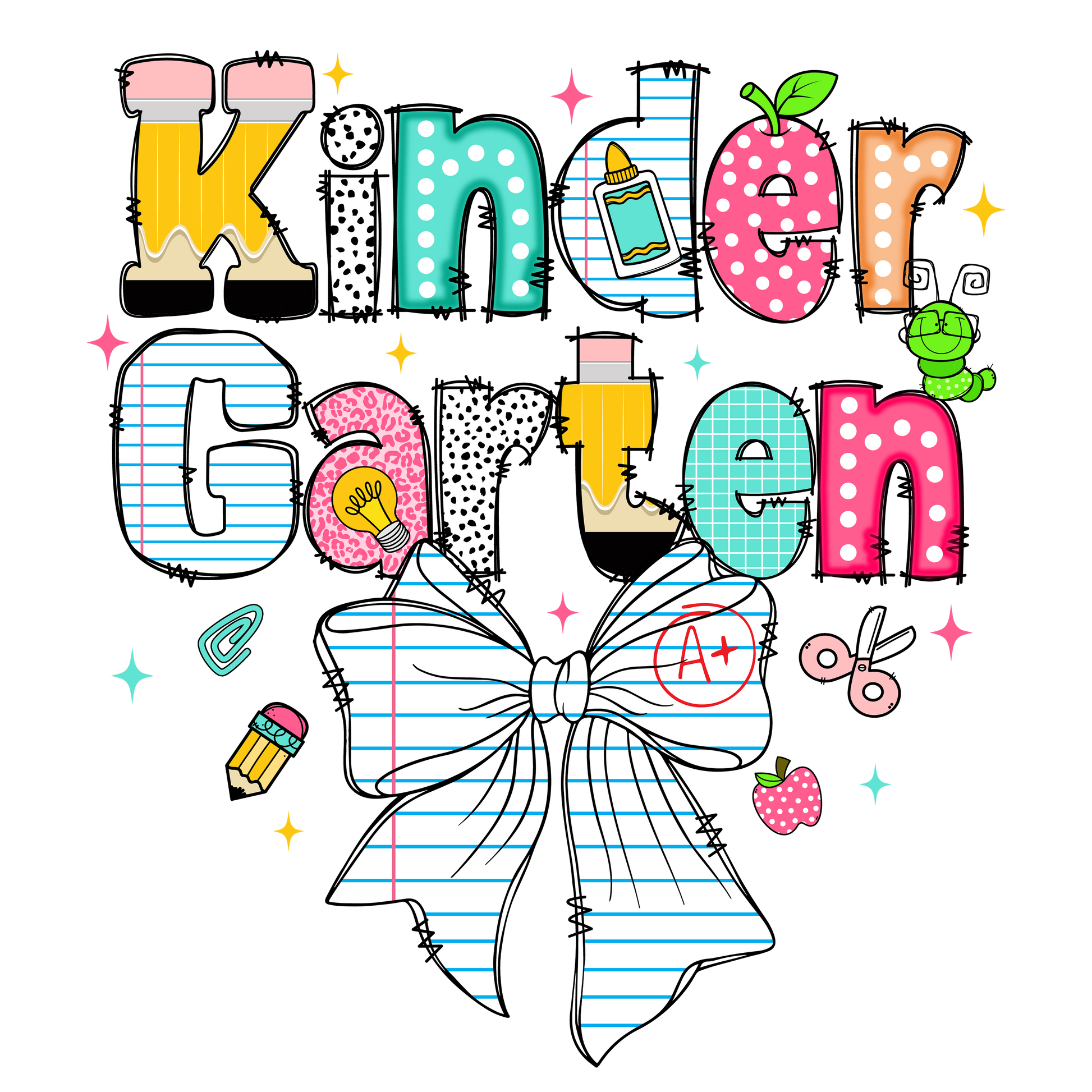 Back to School Grade Bow